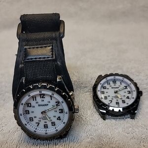 2 SHARP SHP5740 MENS WRIST WATCHES JAPANESE MOVEMENT